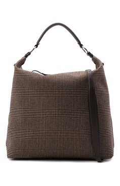 Женская сумка bridle large RALPH LAUREN коричневого цвета, арт. 435856510 | Фото 6 (Сумки-технические: Сумки top-handle; Ремень/цепочка: На ремешке; Материал: Текстиль; Размер: large)