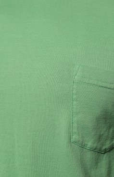 Мужская хлопковая футболка FEDELI зеленого цвета, арт. 6UED0250T | Фото 5 (Принт: Без принта; Рукава: Короткие; Длина (для топов): Стандартные; Материал сплава: Проставлено; Материал внешний: Хлопок; Драгоценные камни: Проставлено; Стили: Кэжуэл)