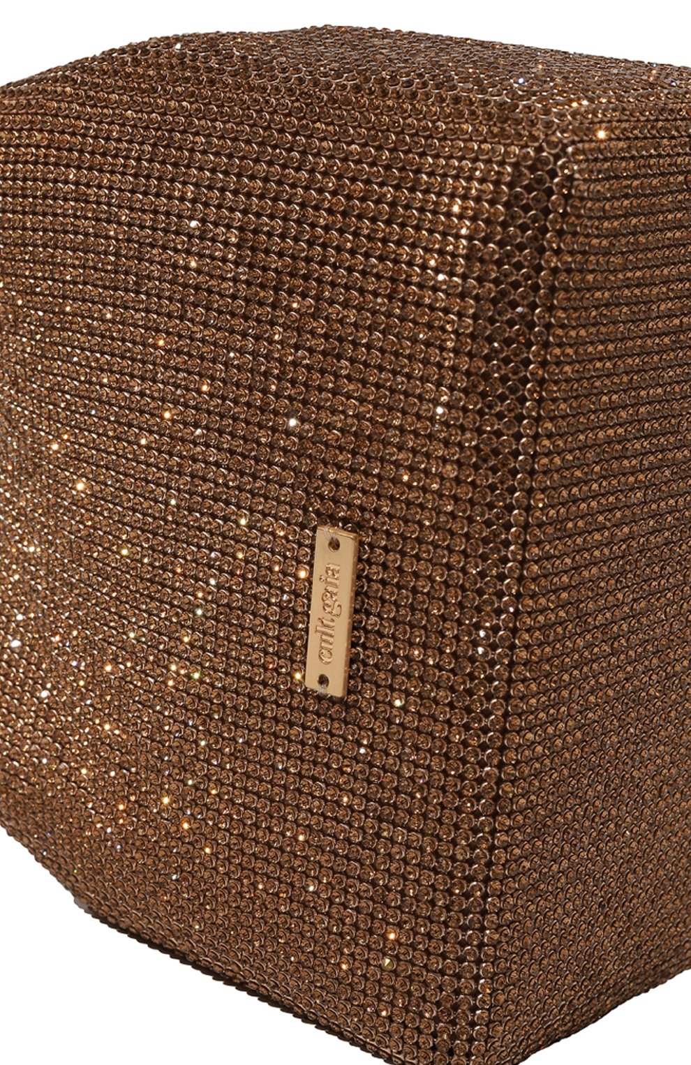 Женская сумка solene mini CULT GAIA золотого цвета, арт. TH2545PS | Фото 3 (Сумки-технические: Сумки top-handle; Материал сплава: Проставлено; Размер: mini; Драгоценные камни: Проставлено; Материал: Экокожа)