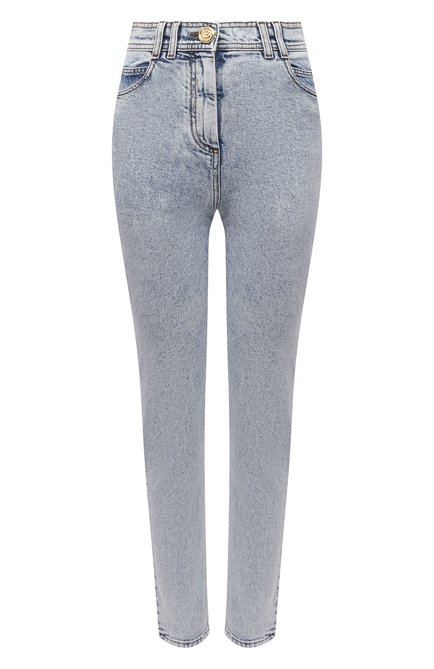 Женские джинсы BALMAIN голубого цвета по цене 89950 руб., арт. VF15460/D097 | Фото 1