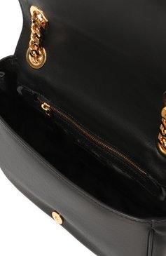 Женская сумка MOSCHINO черного цвета, арт. 2317 A7474/8008 | Фото 5 (Сумки-технические: Сумки через плечо; Материал: Натуральная кожа; Размер: small)