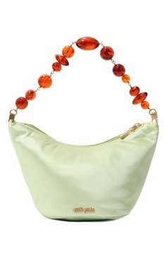 Женская сумка gia CULT GAIA зеленого цвета, арт. SH1172S0 | Фото 1 (Сумки-технические: Сумки top-handle; Материал сплава: Проставлено; Размер: mini; Материал: Текстиль; Драгоценные камни: Проставлено)