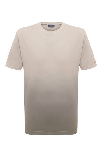 Мужская хлопковая футболка PAUL&SHARK светло-серого цвета, арт. 24411008 | Фото 1 (Драгоценные камни: Проставлено; Длина (для топов): Стандартные; Материал сплава: Проставлено; Материал внешний: Хлопок; Рукава: Короткие)