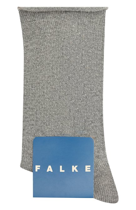 Детские носки FALKE серого цвета, арт. 12174. | Фото 1 (Материал: Текстиль, Хлопок; Региональные ограничения белый список (Axapta Mercury): RU; Кросс-КТ: Носки)
