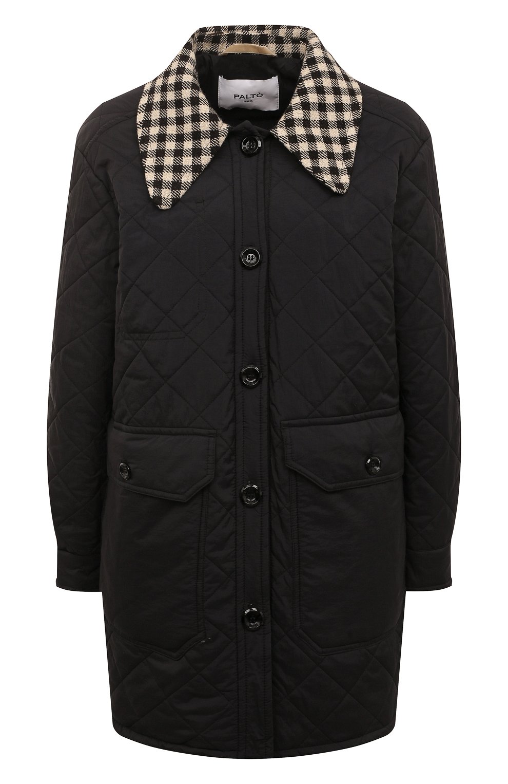 Куртки Palto, Утепленная куртка Palto, Италия, Чёрный, Нейлон: 100%; Подкладка-нейлон: 100%; Наполнитель-полиэстер: 100%;, 13068213  - купить
