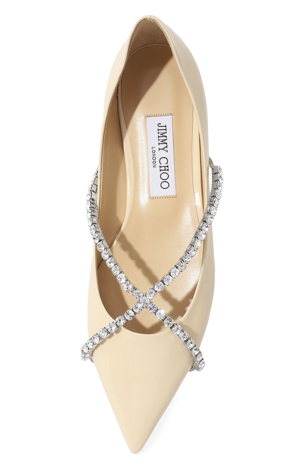 Кожаные балетки Genevi Jimmy Choo GENEVI FLAT/B0B Фото 6