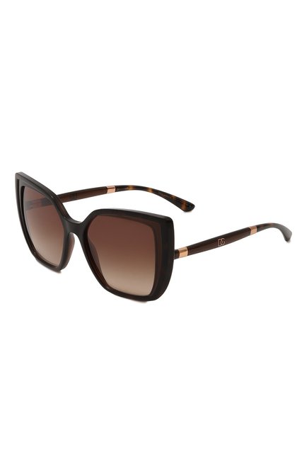 Женские солнцезащитные очки DOLCE & GABBANA коричневого цвета, арт. 6138-318513 | Фото 1 (Тип очков: С/з; Региональные ограничения белый список (Axapta Mercury): RU; Очки форма: Бабочка)