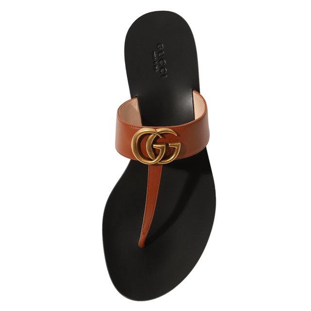 фото Кожаные шлепанцы marmont gucci