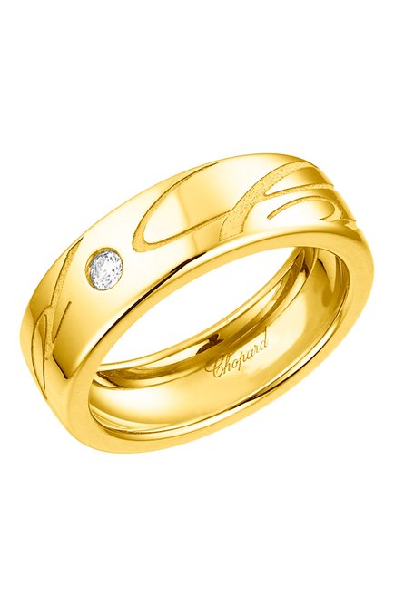 Женские кольцо CHOPARD бесцветного цвета, арт. 827941-0110 | Фото 1 (Материал сплава: Желтое золото; Драгоценные камни: Бриллианты)