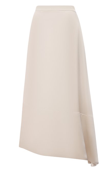 Женская юбка из вискозы JIL SANDER кремвого цвета по цене 108500 руб., арт. JSPS351006-WS380800 | Фото 1