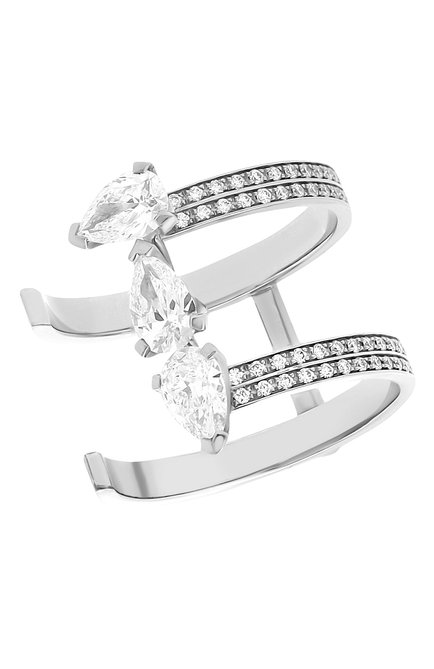 Женские кольцо REPOSSI бесцветного цвета, арт. RG/SV56AA+(W) | Фото 1 (Драгоценные камни: Бриллианты; Материал сплава: Белое золото)