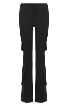 Женские брюки PHILOSOPHY DI LORENZO SERAFINI черного цвета, арт. A0313/5724 | Фото 1 (Длина (брюки, джинсы): Удлиненные; Силуэт Ж (брюки и джинсы): Широкие, Расклешенные; Женское Кросс-КТ: Брюки-одежда; Материал внешний: Синтетический материал; Материал сплава: Проставлено; Драгоценные камни: Проставлено; Стили: Кэжуэл)