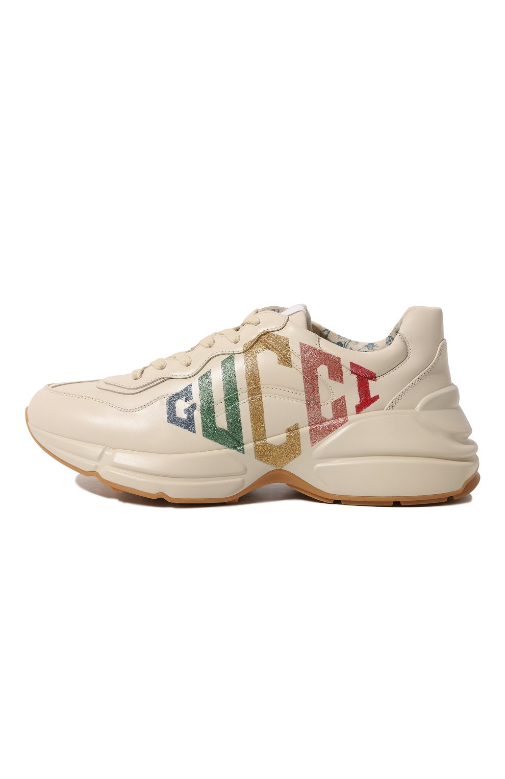 Кожаные кроссовки Rhyton Gucci  524990 DRW00 Фото 4