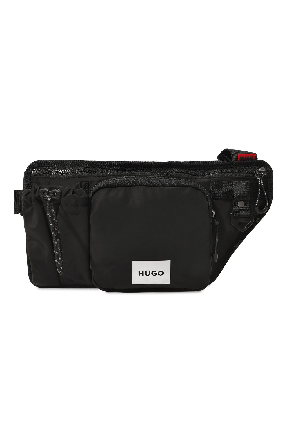 Текстильная поясная сумка HUGO 50482315, цвет чёрный, размер NS