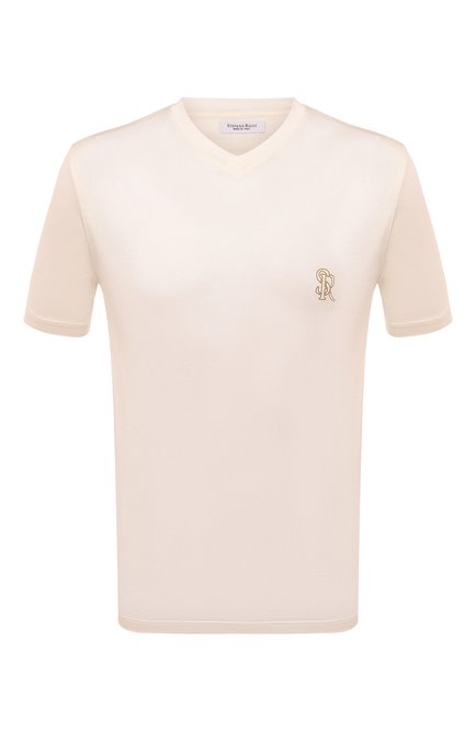 Мужская хлопковая футболка STEFANO RICCI белого цвета по цене 31350 руб., арт. MNH3202410/TE0001 | Фото 1