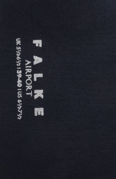 Мужские носки из шерсти и хлопка FALKE темно-синего цвета, арт. 14435. | Фото 2 (Материал внешний: Шерсть; Кросс-КТ: бельё)