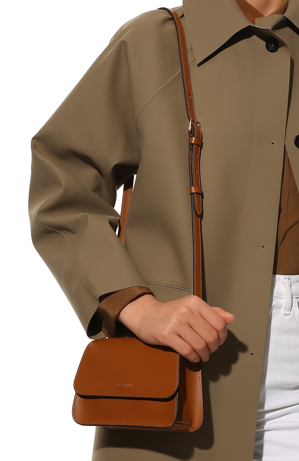 Женская сумка rita mini COCCINELLE коричневого цвета, арт. E5 LV3 57 10 54 | Фото 2 (Сумки-технические: Сумки через плечо; Материал: Натуральная кожа; Размер: mini; Ремень/цепочка: На ремешке)