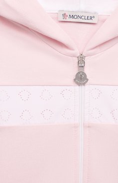 Детский комплект из толстовки и брюк MONCLER светло-розового цвета, арт. G1-951-8M752-10-899AR | Фото 6 (Случай: Повседневный; Региональные ограничения белый список (Axapta Mercury): RU; Материал сплава: Проставлено; Нос: Не проставлено; Материал внешний: Хлопок; Ростовка одежда: 12 мес | 80 см, 18 мес | 86 см, 24 мес | 92 см, 36 мес | 98 см, 9 мес | 74 см)