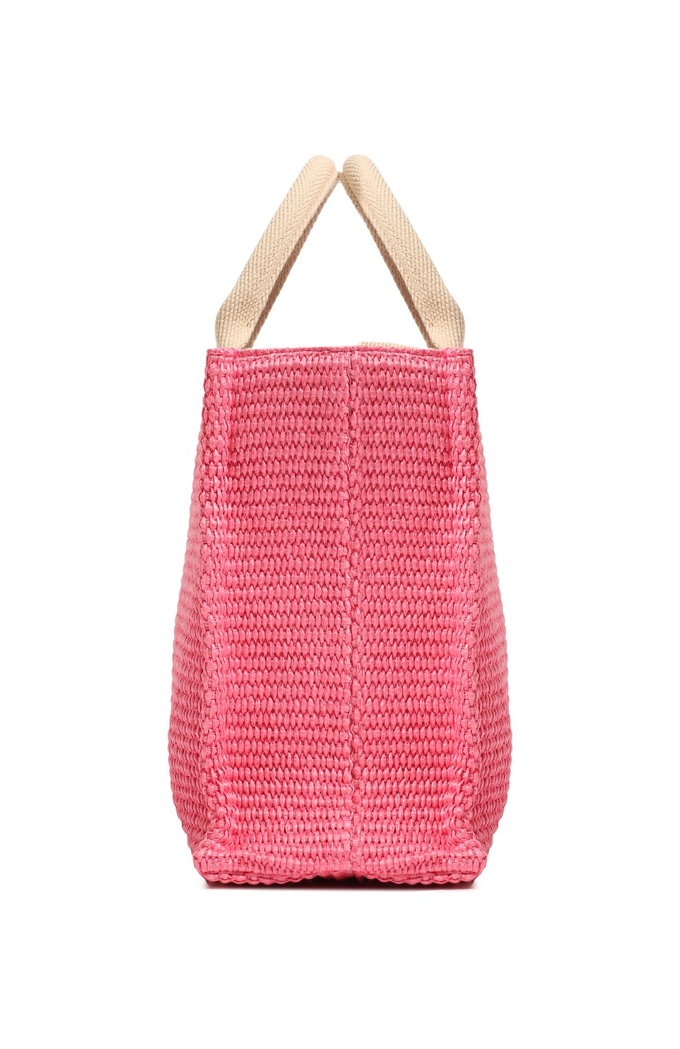 Женский сумка-тоут basket small MARNI розового цвета, арт. SHMP0077U0/P3860 | Фото 3 (Сумки-технические: Сумки-шопперы; Материал сплава: Проставлено; Материал: Текстиль; Драгоценные камни: Проставлено; Размер: small)