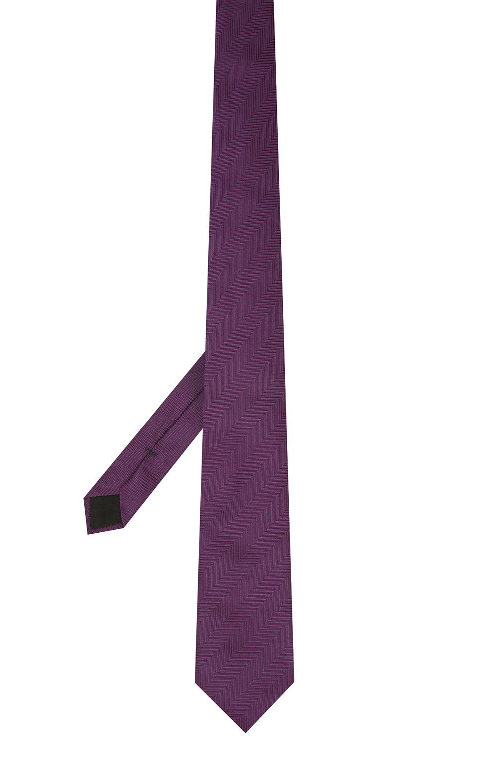 Мужской шелковый галстук BOSS фиолетового цвета, арт. 50461264 | Фото 2 (Принт: С принтом; Материал: Текстиль, Шелк)