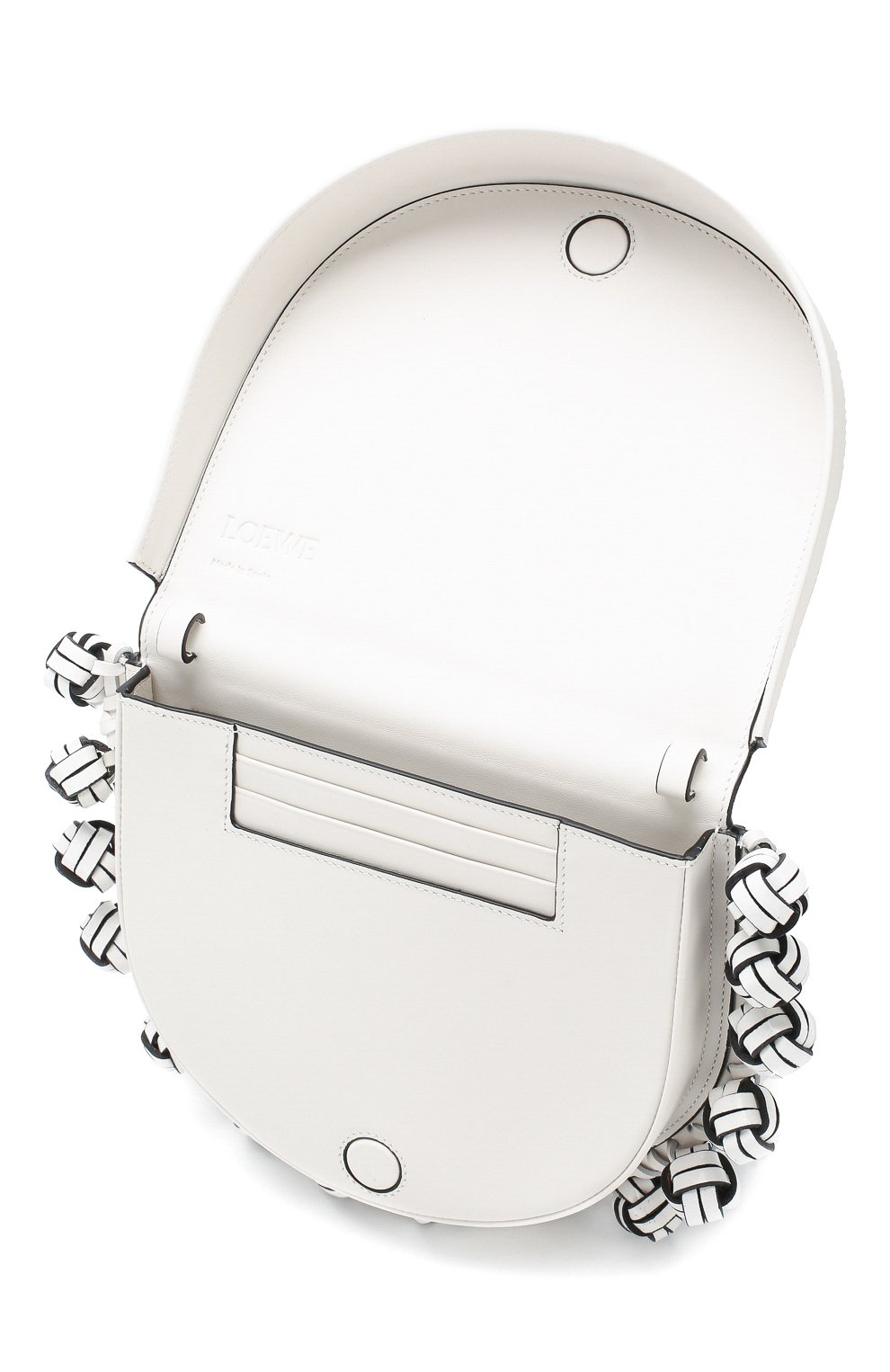 Женская сумка heel knots LOEWE белого цвета, арт. 126.54AV01 | Фото 4 (Сумки-технические: Сумки через плечо; Материал: Натуральная кожа; Ремень/цепочка: На ремешке; Размер: small)