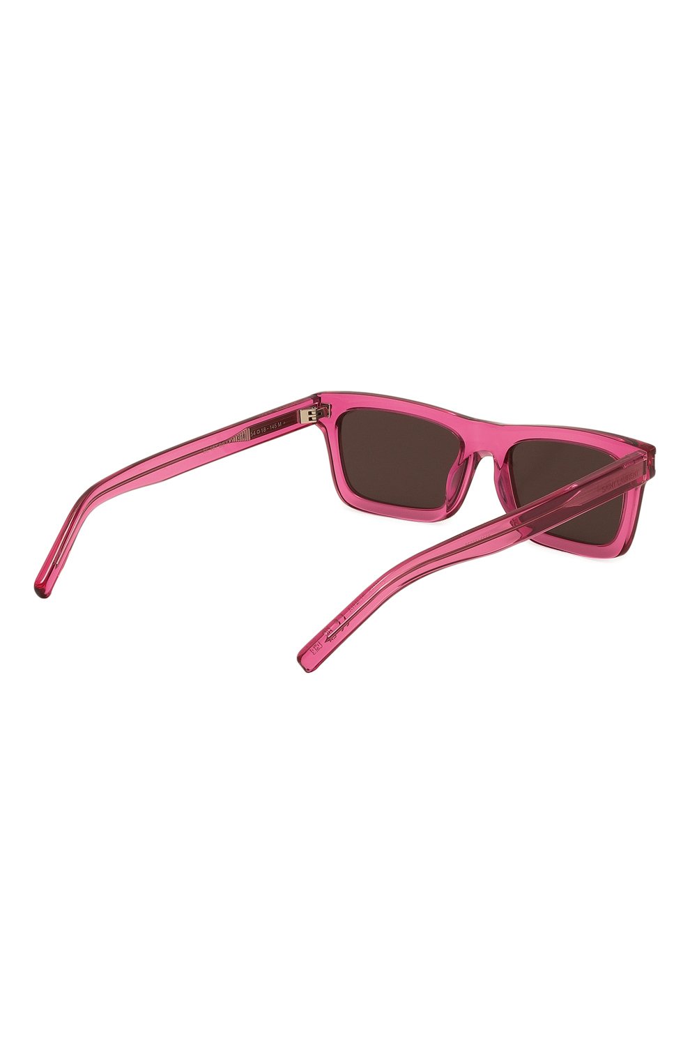 Женские солнцезащитные очки SAINT LAURENT розового цвета, арт. SL 461 BETTY 018 | Фото 4 (Материал: Пластик; Тип очков: С/з; Оптика Гендер: оптика-женское; Очки форма: Прямоугольные)
