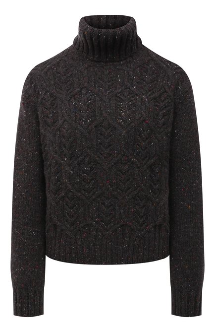 Женский кашемировый свитер LORO PIANA темно-серого цвета по цене 297000 руб., арт. FAL8411 | Фото 1