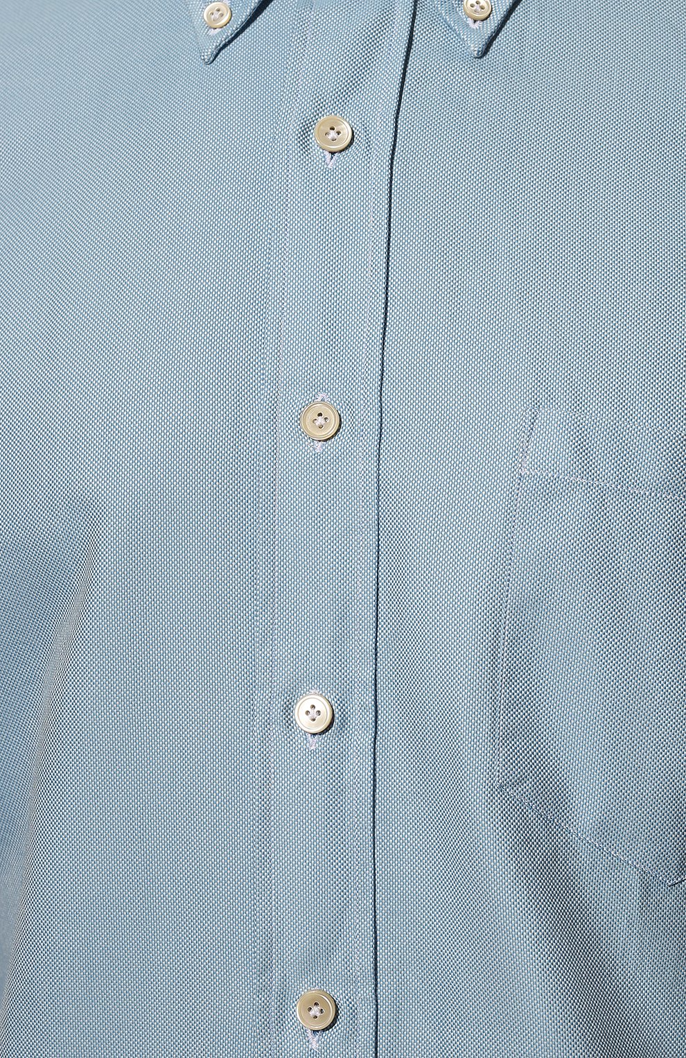 Мужская хлопковая рубашка ALESSANDRO GHERARDI голубого цвета, арт. CASUAL/6601 | Фото 5 (Манжеты: На пуговицах; Воротник: Button down; Рукава: Длинные; Случай: Повседневный; Региональные ограничения белый список (Axapta Mercury): Не проставлено; Длина (для топов): Стандартные; Рубашки М: Slim Fit; Материал сплава: Проставлено; Материал внешний: Хлопок; Принт: Однотонные; Драгоценные камни: Проставлено; Стили: Кэжуэл)
