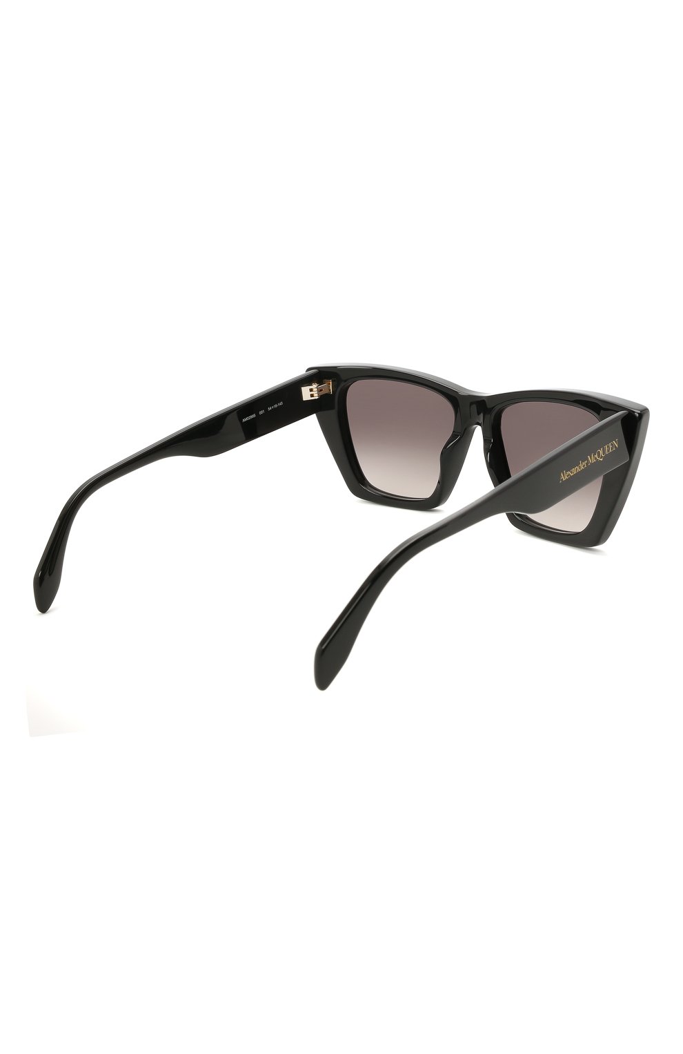 Женские солнцезащитные очки ALEXANDER MCQUEEN черного цвета, арт. AM0299S 001 | Фото 4 (Региональные ограничения белый список (Axapta Mercury): RU; Тип очков: С/з; Оптика Гендер: оптика-женское; Очки форма: Cat-eye, Бабочка)
