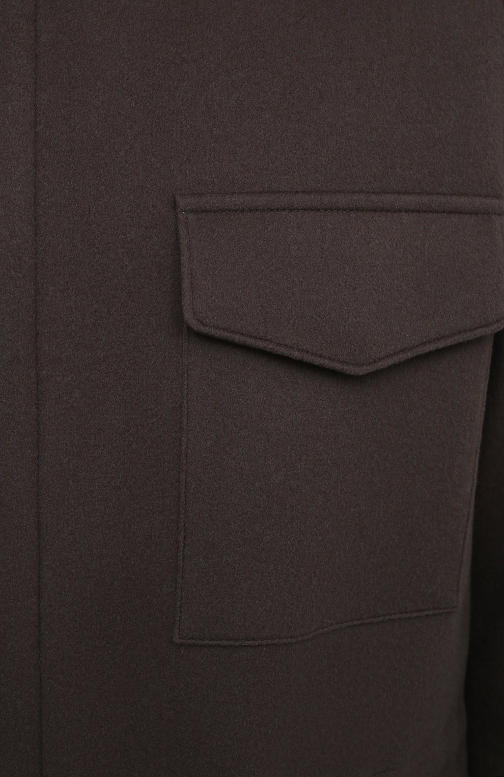 Мужская шерстяная куртка с меховой отделкой LORO PIANA коричневого цвета, арт. FAI3695/VVIC | Фото 5 (Кро сс-КТ: Куртка; Мужское Кросс-КТ: шерсть и кашемир; Материал внешний: Шерсть; Рукава: Длинные; Длина (верхняя одежда): До середины бедра; Региональные ограничения белый список (Axapta Mercury): RU; Материал сплава: Проставлено; Материал подклада: Синтетический материал; Драгоценные камни: Проставлено; Стили: Кэжуэл)