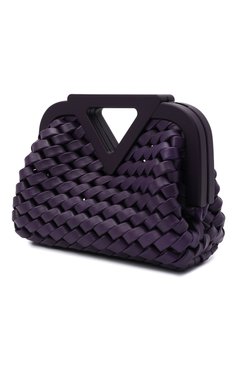 Женская сумка point small BOTTEGA VENETA фиолетового цвета, арт. 666860/V14N1 | Фото 5 (Сумки-технические: Сумки top-handle; Материал: Натуральная кожа; Ремень/цепочка: На ремешке; Размер: small)