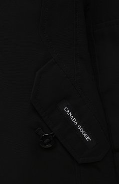 Детская пуховая парка brittania CANADA GOOSE черного цвета, арт. 4593Y | Фото 3 (Кросс-КТ: Зима; Рукава: Длинные; Материал внешний: Синтетический материал; Региональные ограничения белый список (Axapta Mercury): RU; Материал сплава: Проставлено; Материал подклада: Синтетический материал; Девочки Кросс-КТ: Парка-верхняя одежда; Драгоценные камни: Проставлено; Материал утеплителя: Пух и перо; Ростовка одежда: 6 лет | 116 см)