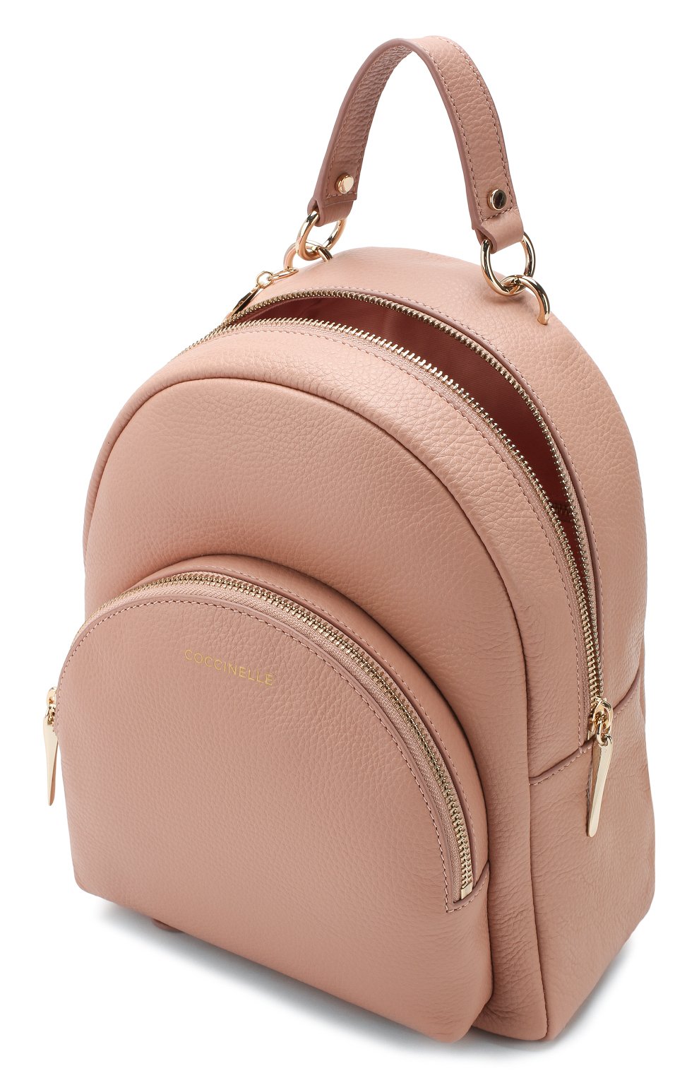 Женский рюкзак alpha COCCINELLE розового цвета, арт. E1 FS5 14 01 01 | Фото 4 (Размер: medium; Материал: Натуральная кожа; Стили: Кэжуэл)