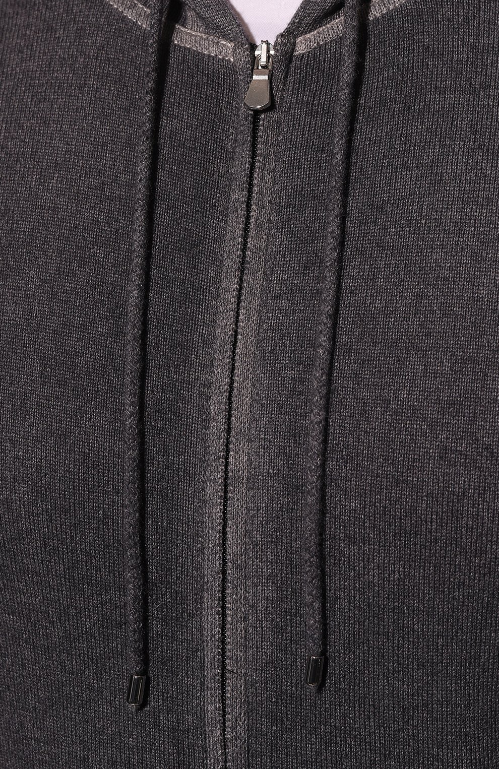 Кардиган из шерсти и кашемира Gran Sasso 58104/19542, цвет серый, размер 52 58104/19542 - фото 5