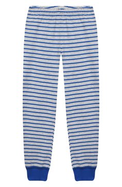 Женская хлопковая пижама SANETTA синего цвета, арт. 232449 0519 | Фото 4 (Рукава: Длинные; Материал внешний: Хлопок)