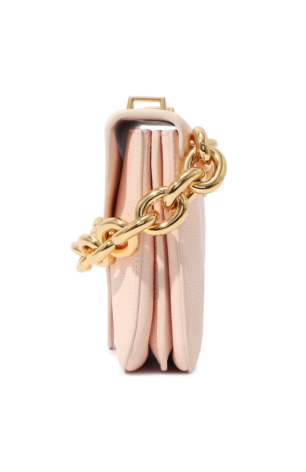 Женская сумка mount small BOTTEGA VENETA светло-розового цвета, арт. 667399/V12M0 | Фото 4 (Сумки-технические: Сумки top-handle; Материал: Натуральная кожа; Ремень/цепочка: На ремешке; Размер: small)
