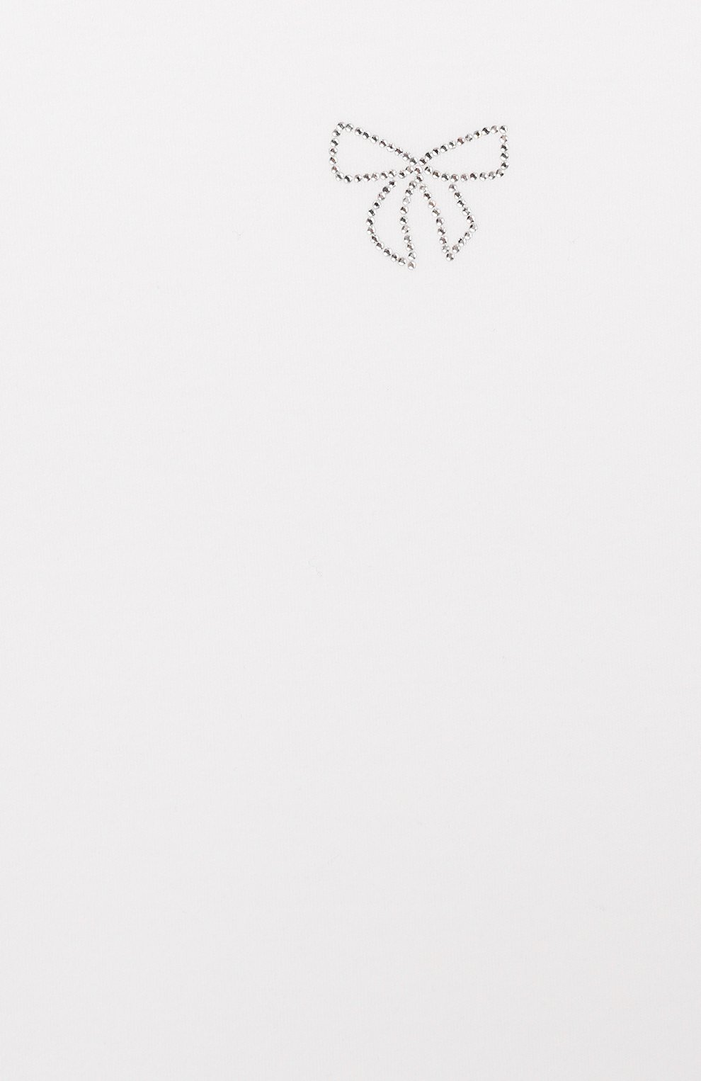 Детский хлопковая футболка ALETTA белого цвета, арт. RB00128/3A-6A | Фото 3 (Материал сплава: Проставлено; Нос: Не проставлено; Материал внешний: Хлопок; Кросс-КТ НВ: Футболка)