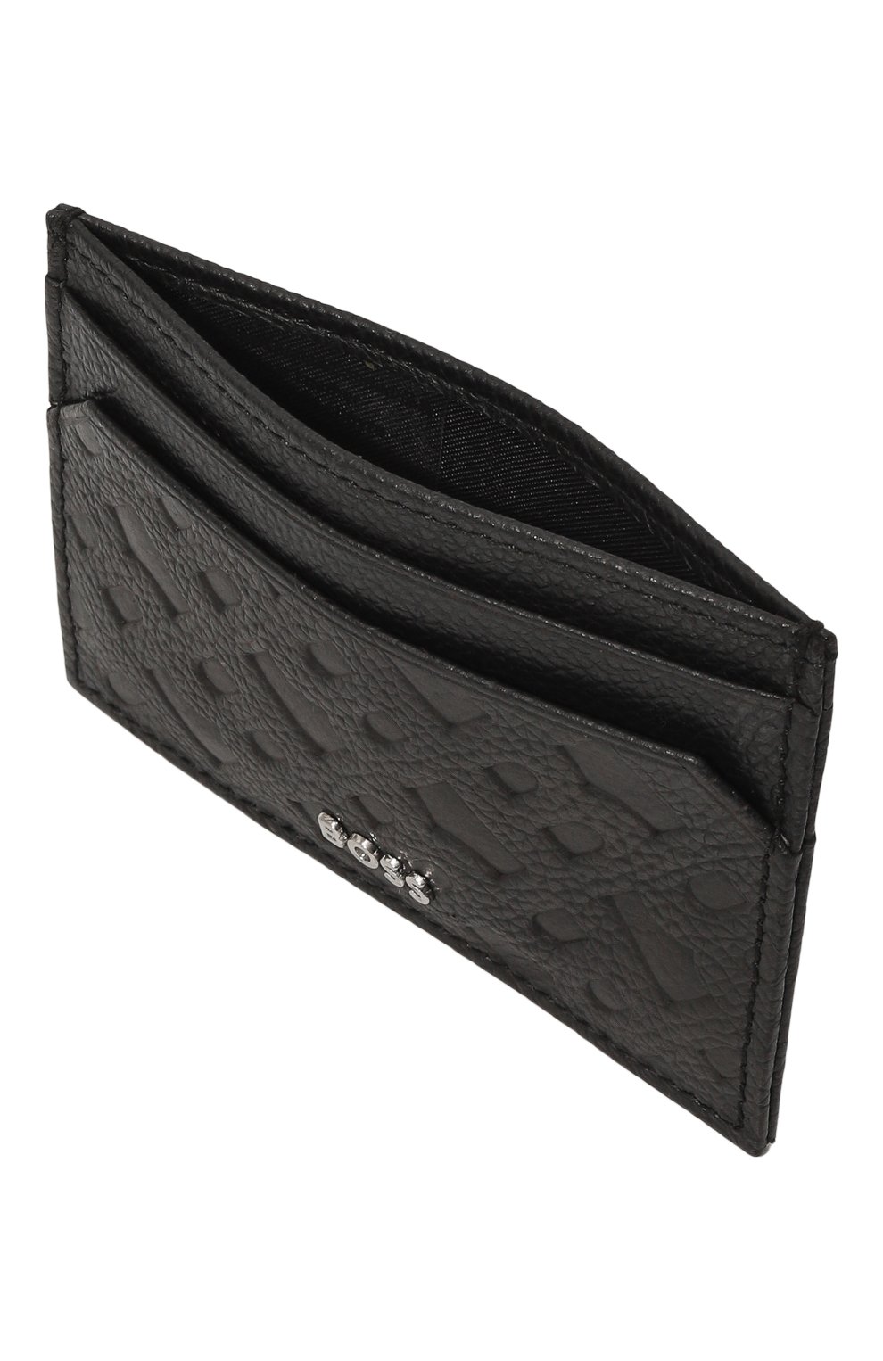 Мужской кожан ый футляр для кредитных карт BOSS черного цвета, арт. 50504281 | Фото 3 (Материал: Натуральная кожа; Материал сплава: Проставлено; Нос: Не проставлено)