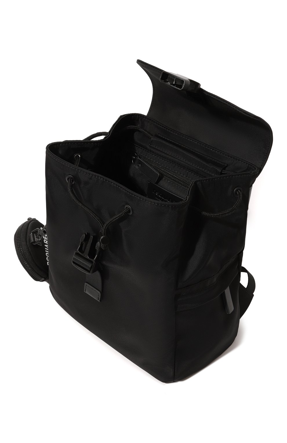 Детская рюкзак DSQUARED2 черного цвета, арт. DQ1638/D0A3M | Фото 3 (Материал: Текстиль)