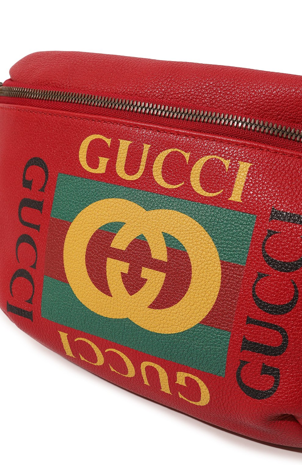 фото Кожаная поясная сумка gucci