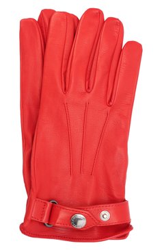 Мужские кожаные перчатки ALEXANDER MCQUEEN красного цвета, арт. 624969/4C52Q | Фото 1 (Материал: Натуральная кожа; Региональные ограничения белый список (Axapta Mercury): RU; Мужское Кросс-КТ: Кожа и замша)