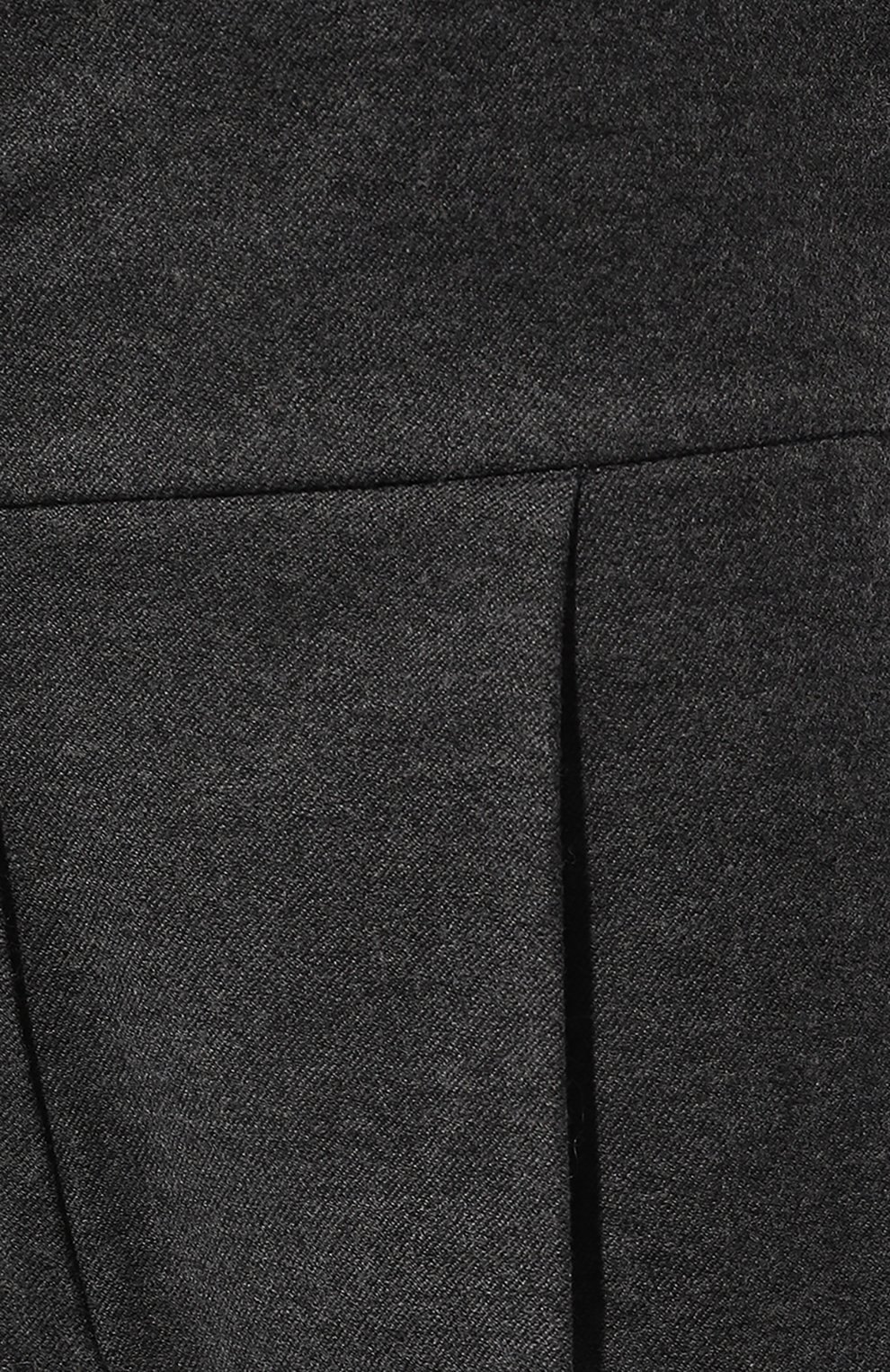 Женские брюки из шерсти и кашемира MUST темно-серого цвета, арт. SAUVIGN0N/H8852-855C | Фото 5 (Материал внешний: Шерсть; Длина (брюки, джинсы): Стандартные; Женское Кросс-КТ: Брюки-одежда; Силуэт Ж (брюки и джинсы): Прямые; Материал сплава: Проставлено; Драгоценные камни: Проставлено; Стили: Кэжуэл)