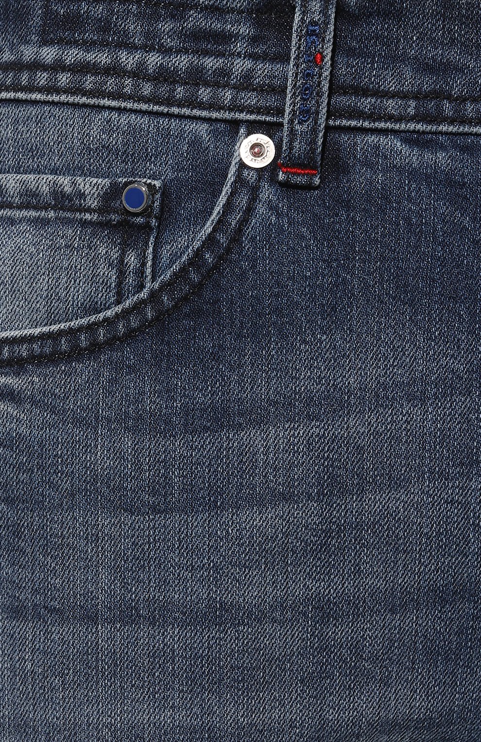 Мужские джинсы KITON синего цвета, арт. UPNJS1/J0740B | Фото 5 (Силуэт М (брюки): Прямые; Кросс-КТ: Деним; Длина (брюки, джинсы): Стандартные; Материал внешний: Хлопок, Деним; Детали: Потертости; Стили: Кэжуэл)
