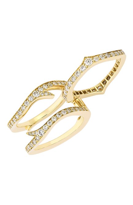 Женские кольцо STEPHEN WEBSTER бесцветного цвета, арт. 3018866 | Фото 1 (Материал сплава: Желтое золото; Драгоценные камни: Бриллианты)