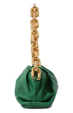 Женская сумка chain pouch BOTTEGA VENETA зеленого цвета, арт. 620230/VCP40 | Фото 4 (Сумки-технические: Сумки через плечо, Сумки top-handle; Размер: medium; Материал: Натуральная кожа; Региональные ограничения белый список (Axapta Mercury): RU)