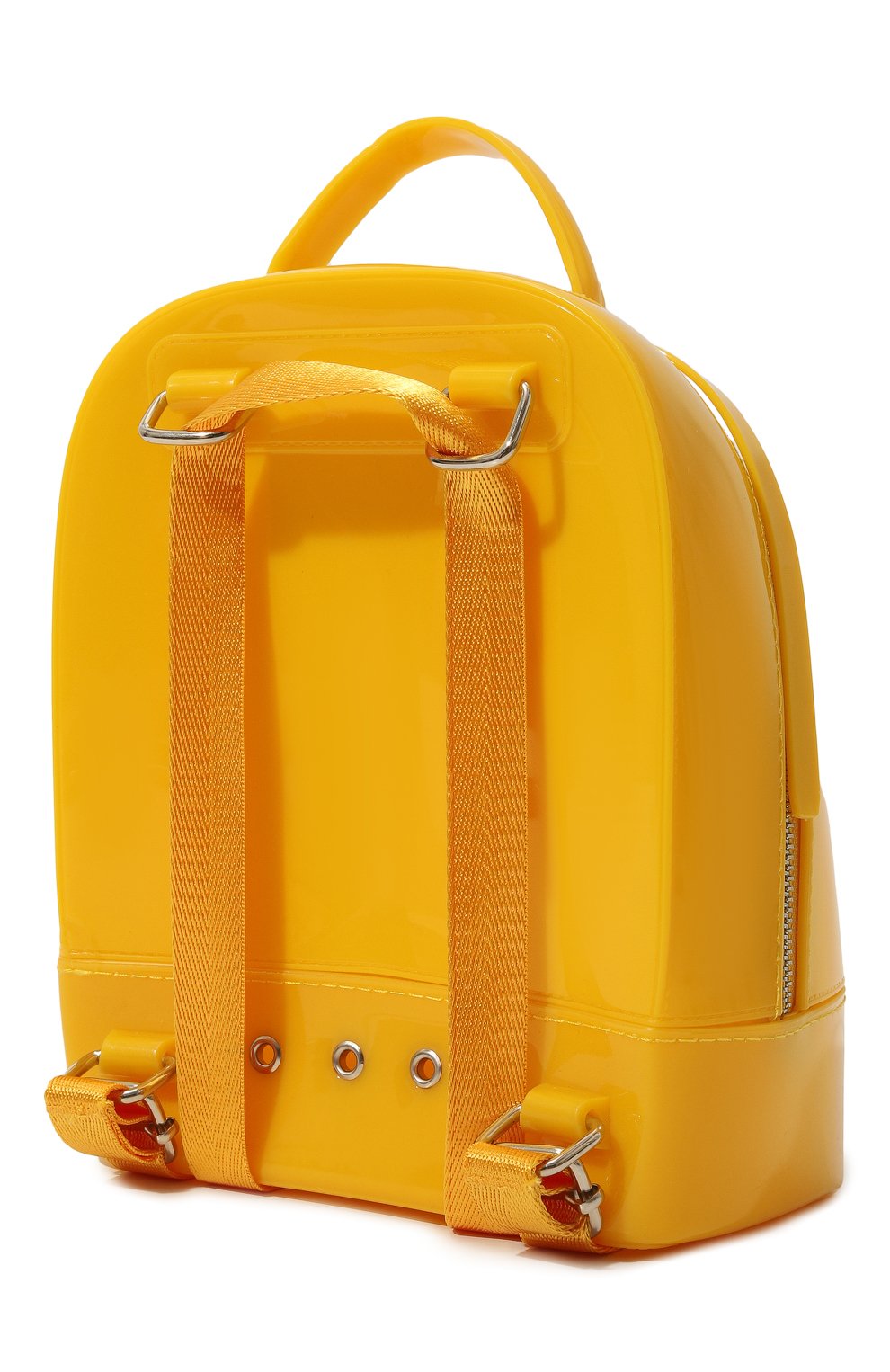 Детская рюкзак MONNALISA желтого цвета, арт. 19A006 | Фото 2 (Материал: Пластик)