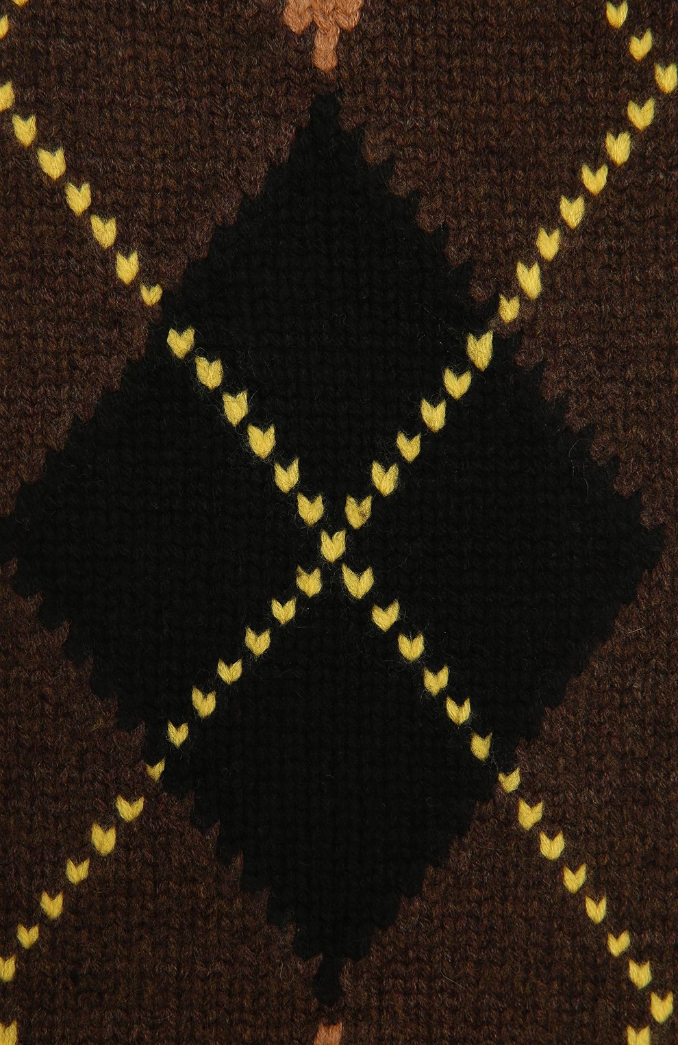Женский шарф из шерсти и кашемира BURBERRY коричневого цвета, арт. 8037616 | Фото 2 (Материал: Текстиль, Кашемир, Шерсть)