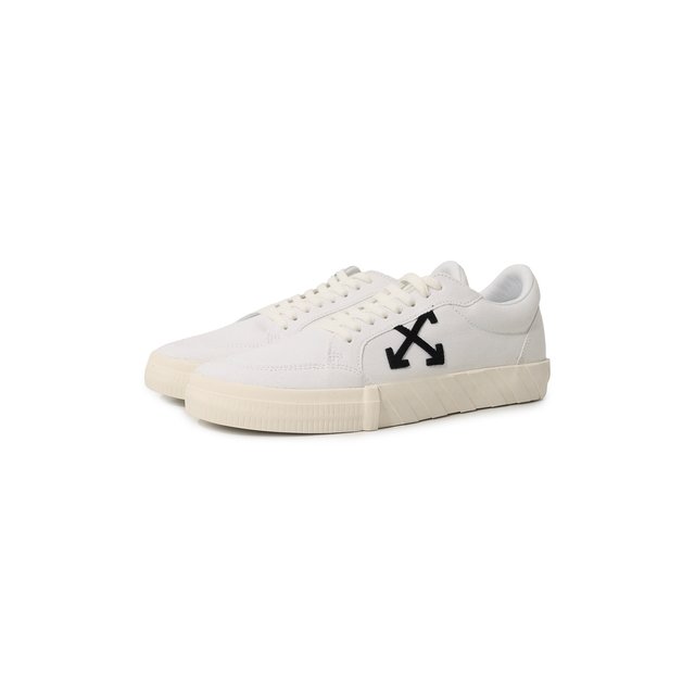 Текстильные кеды Vulcanized Off-White 0MIA085C99FAB0020110