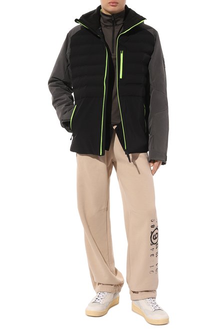 Мужская утепленная куртка BOGNER FIRE+ICE черного цвета, арт. 34016874 | Фото 2 (Рукава: Длинные; Материал внешний: Синтетический материал; Длина (верхняя одежда): Короткие; Драгоценные камни: Проставлено; Материал сплава: Проставлено)