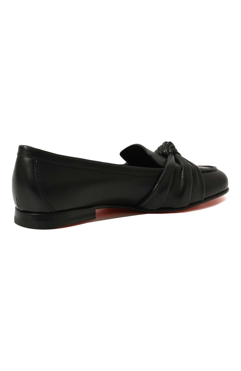 Женские черные кожаные лоферы SANTONI купить в интернет-магазине ЦУМ ...